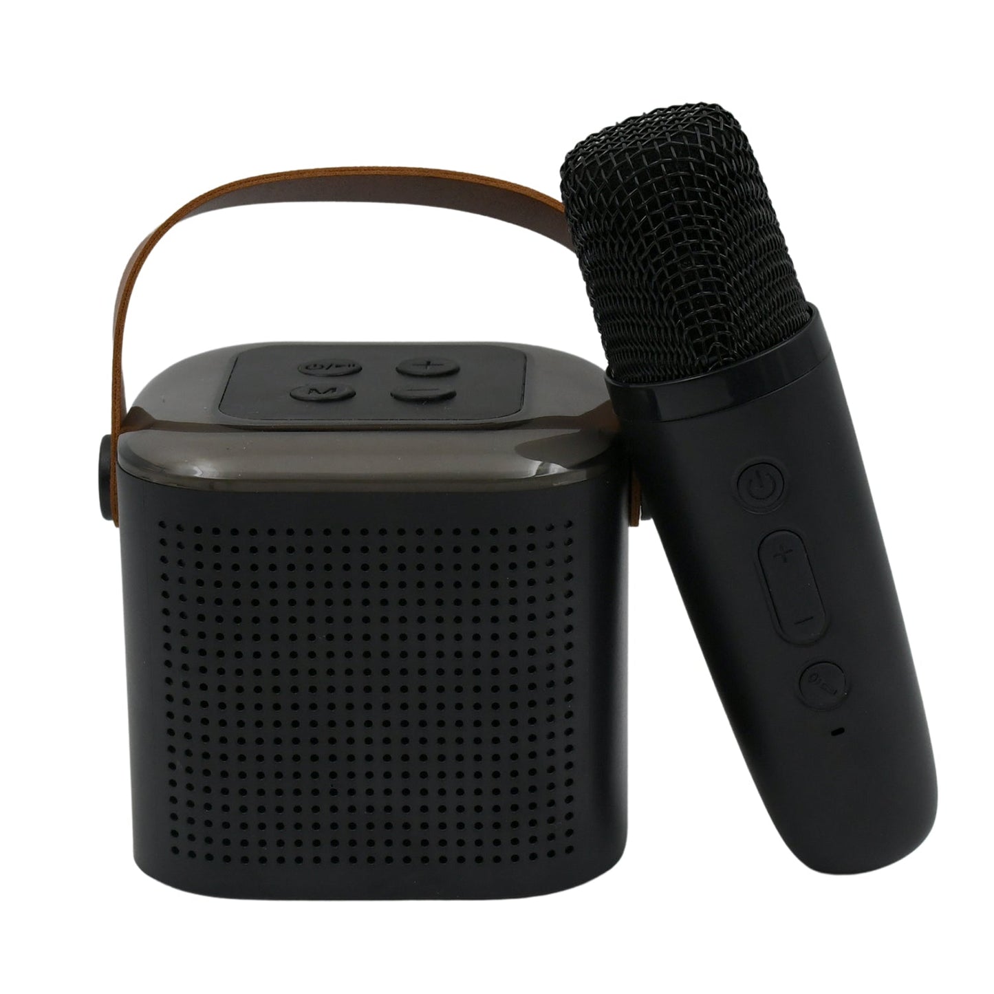 Wireless Speaker Microphone Set, RGB Light Portable Karaoke Speaker Mic Set Travel Friendly