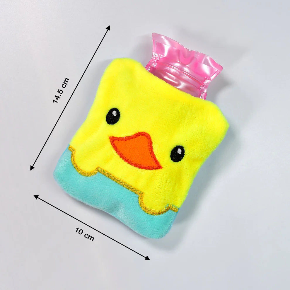 Pretty Buyers Small Hot Water Bag – Yellow Duck Design for Pain Relief