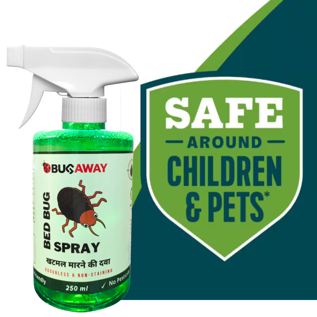 BUGAWAY Organic Bedbug Killer Spray 250 ML