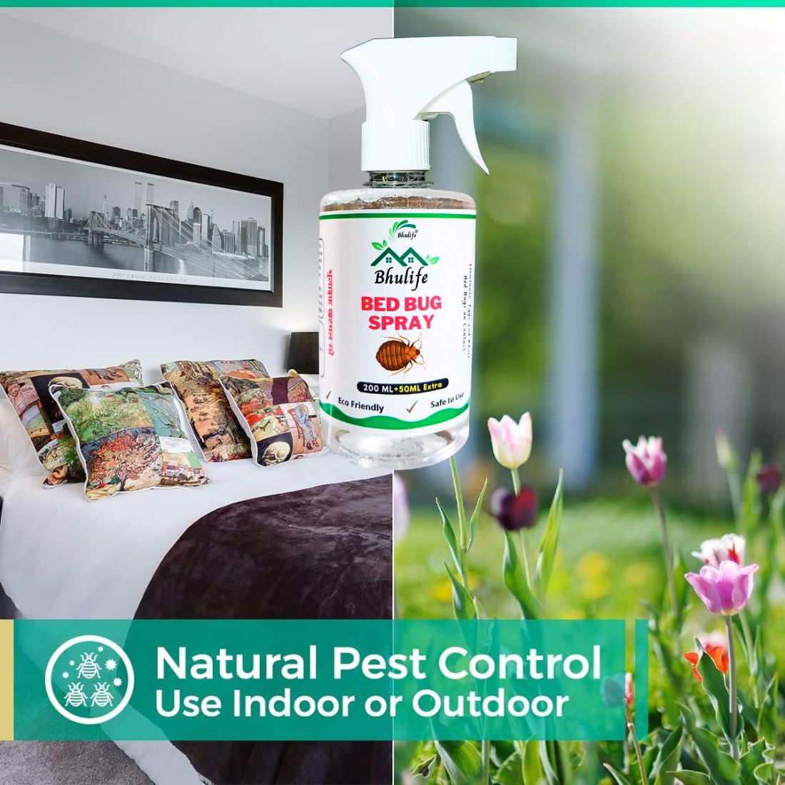 Bhulife Bedbug Killer Spray | Bedbug Master New Extra Strong Pack | 50ML More (250MLx2)