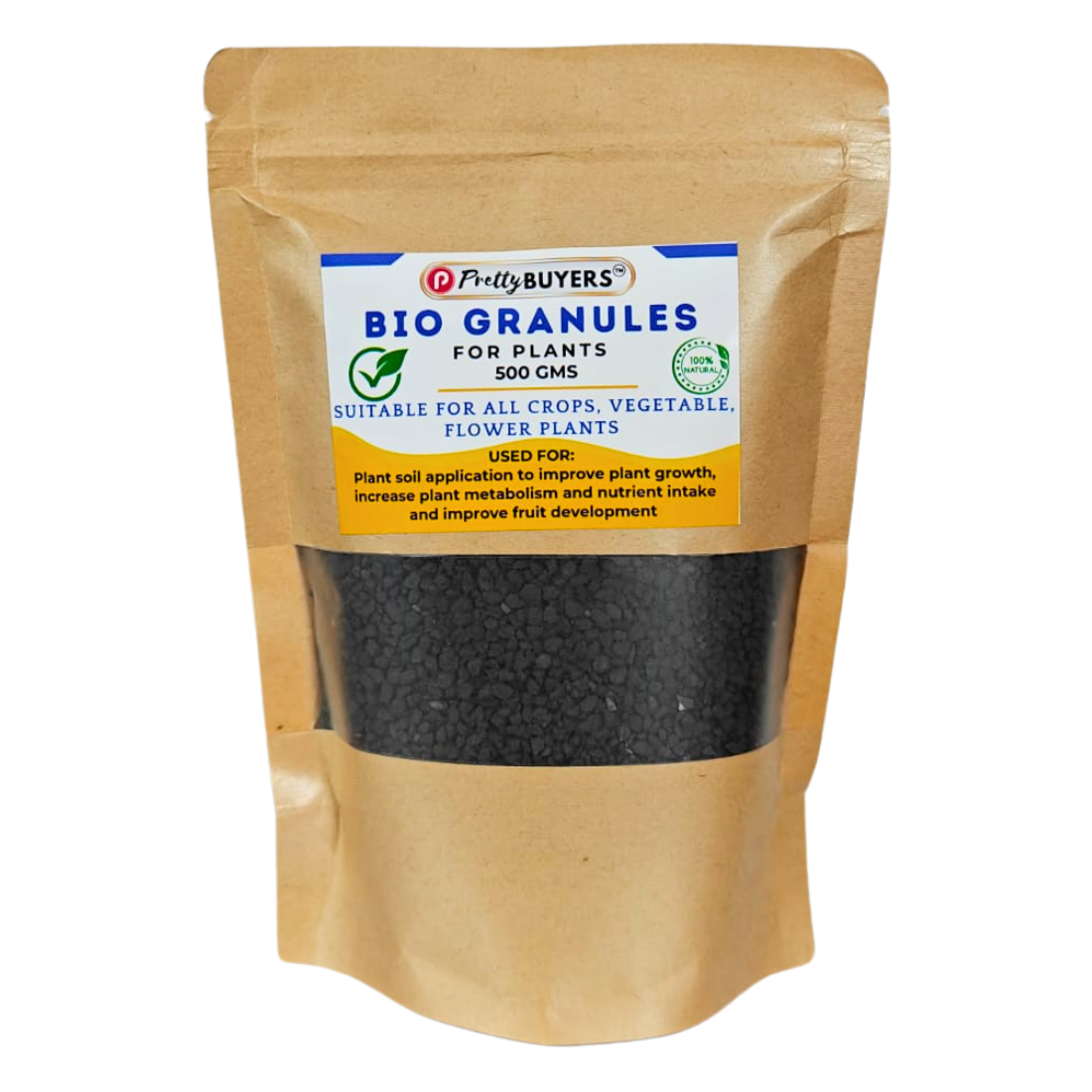 PrettyBUYERS Bio Granules for Plants | Plant food for Root Growth, High Yield, Overall Plant Development 500GM (Pack Of 1)