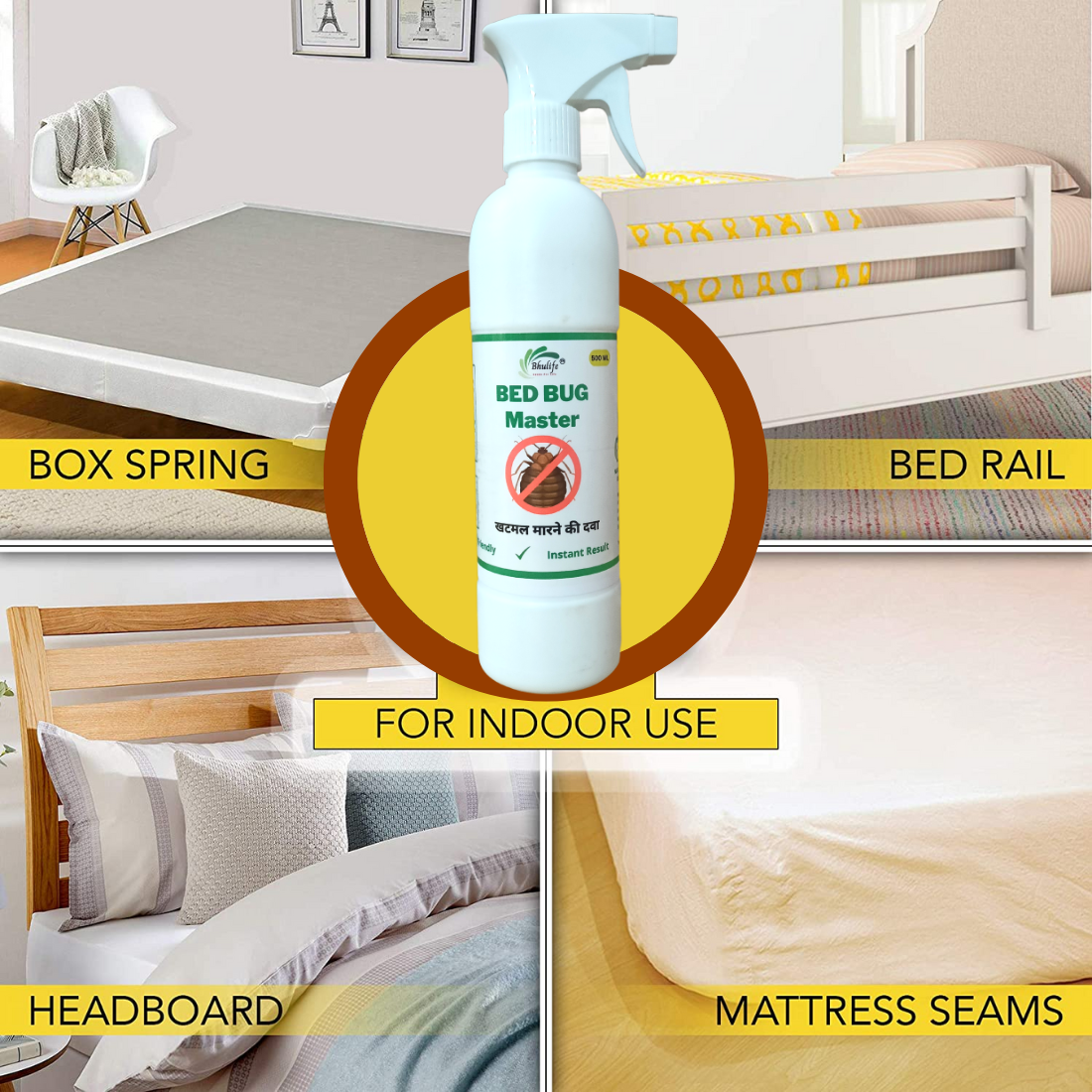 Powerfull Natural Organic Bedbug Killer Spray|Khatmal Marne Ki Dawai|Khatmal Maar