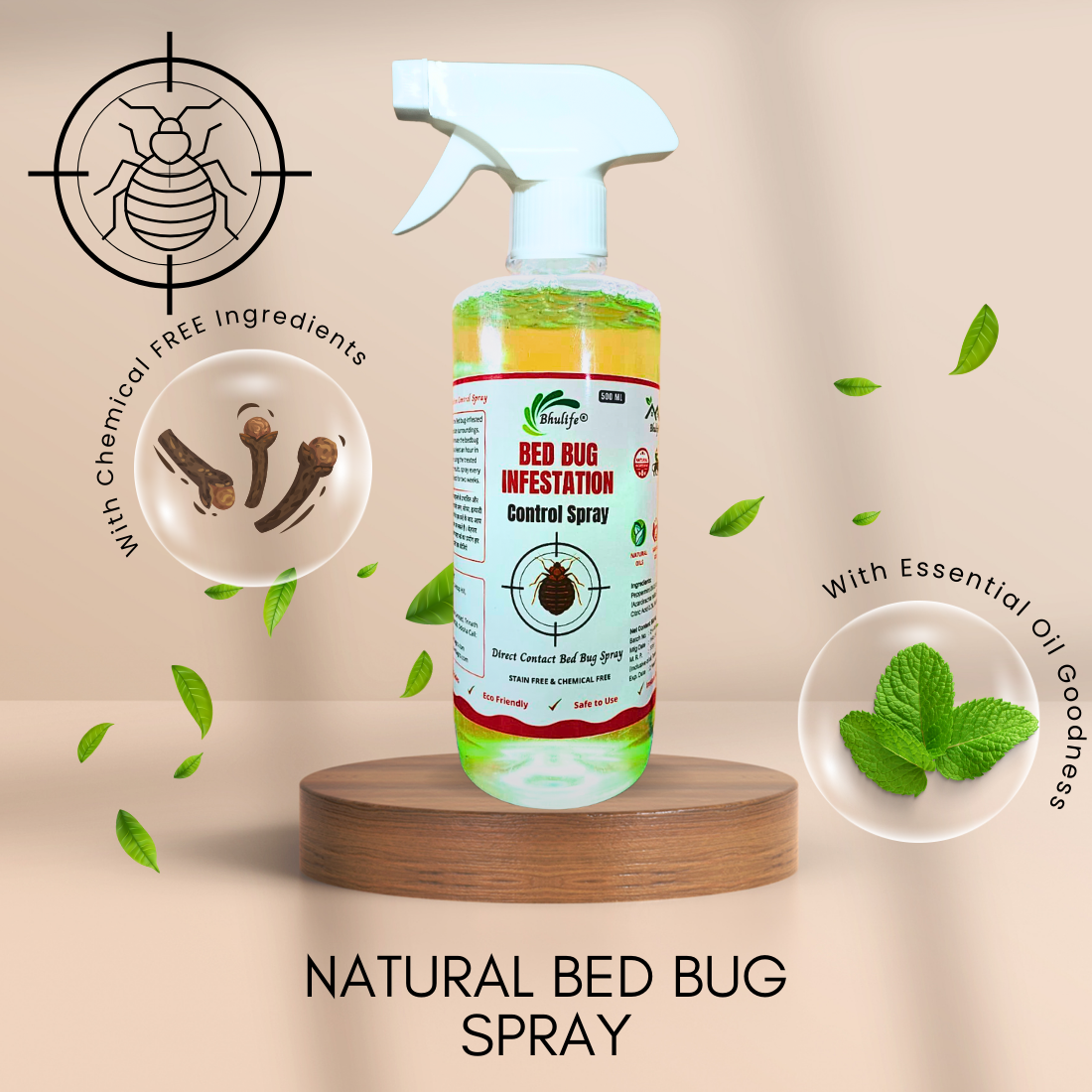 Bhulife Bug Infestation Control Spray | Khatmal Marne Ki Dawa | Bedbug Killer Spray | 500ML