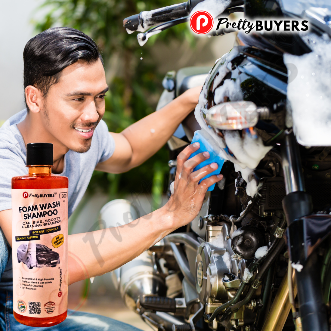 PrettyBUYERS Car Shampoo Concentrate 500ML (Pack Of 4)