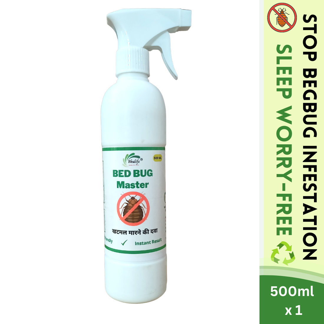 Bhulifeâ„¢ Powerful Natural Organic Bedbug Killer Spray 500 ML