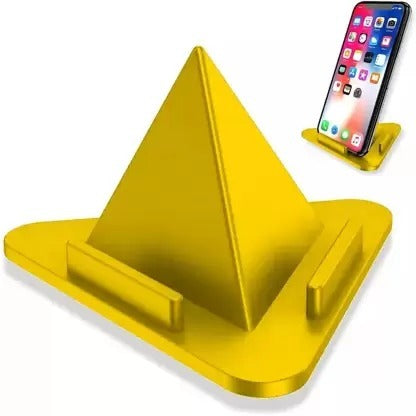 Desk Pyramid Mobile Stand with 3 Different Inclined Angles (Random Color)