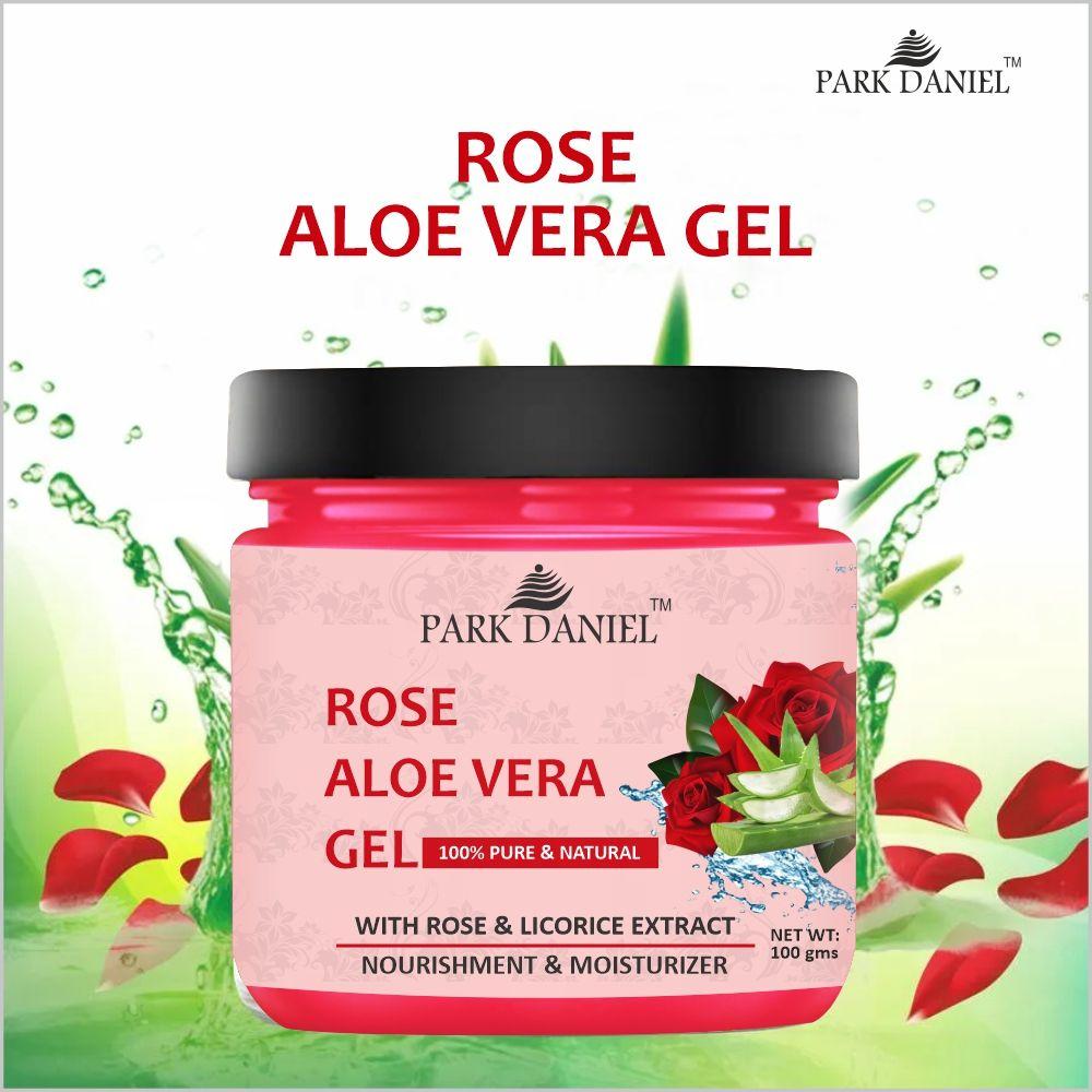 Park Daniel Rose Aloe Vera Extract Gel For Moisturize and Nourished your Skin 100 grams
