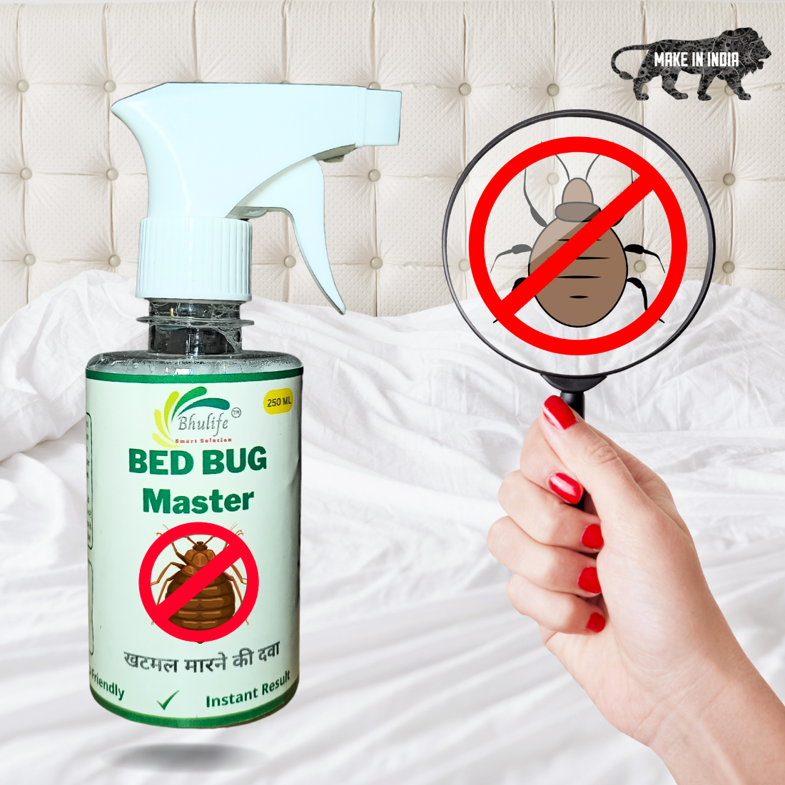 Organic Bedbug Control Spray | No More Bed Bugs | Khatmal Maar 250MLx2