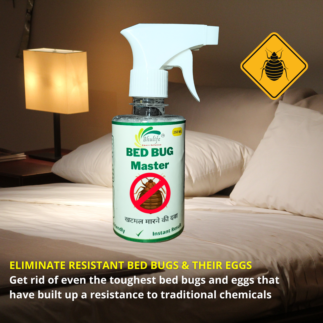 Organic Bedbug Control Spray | No More Bed Bugs | Khatmal Maar 250MLx2