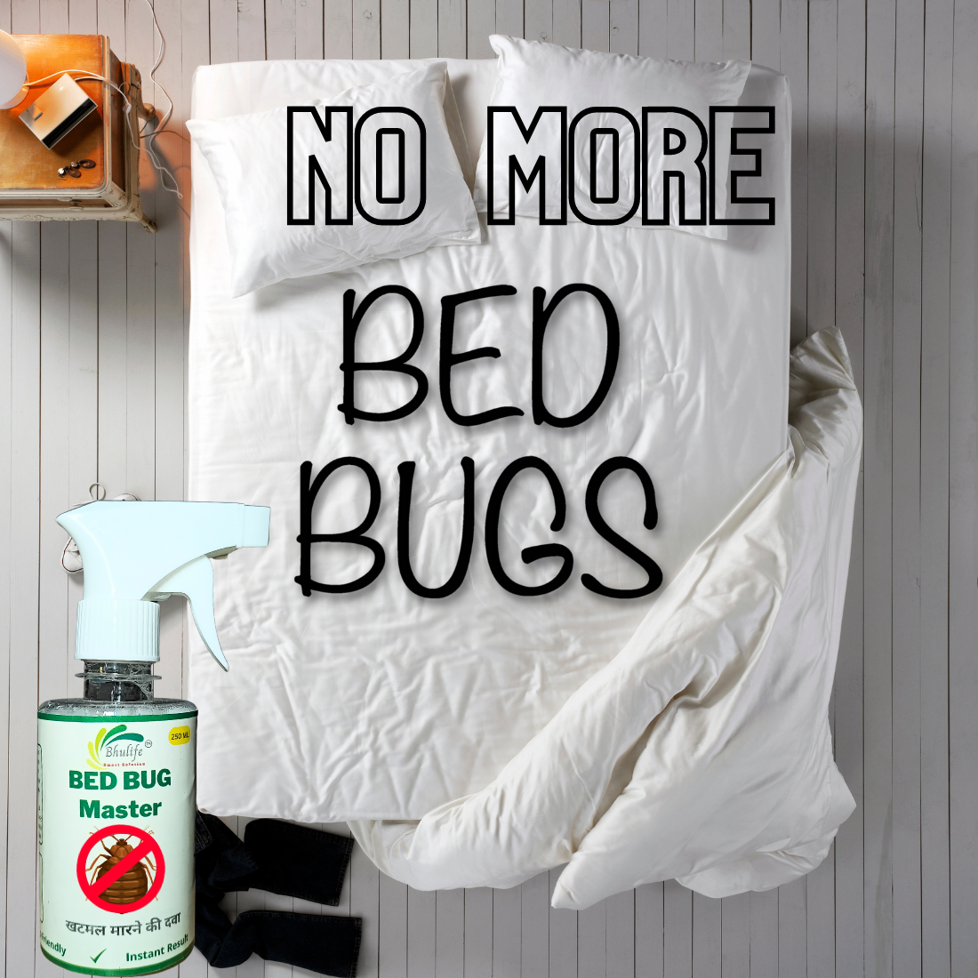 Organic Bedbug Control Spray | No More Bed Bugs | Khatmal Maar 250MLx4