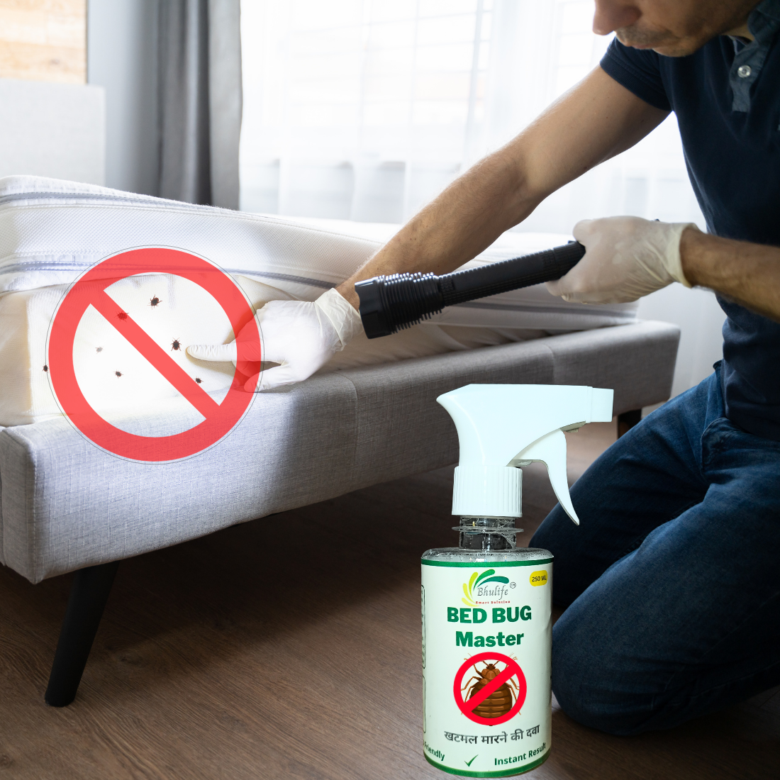 Herbal Bedbug Killer Spray | Bed Bug Spray | Non-Toxic Natural