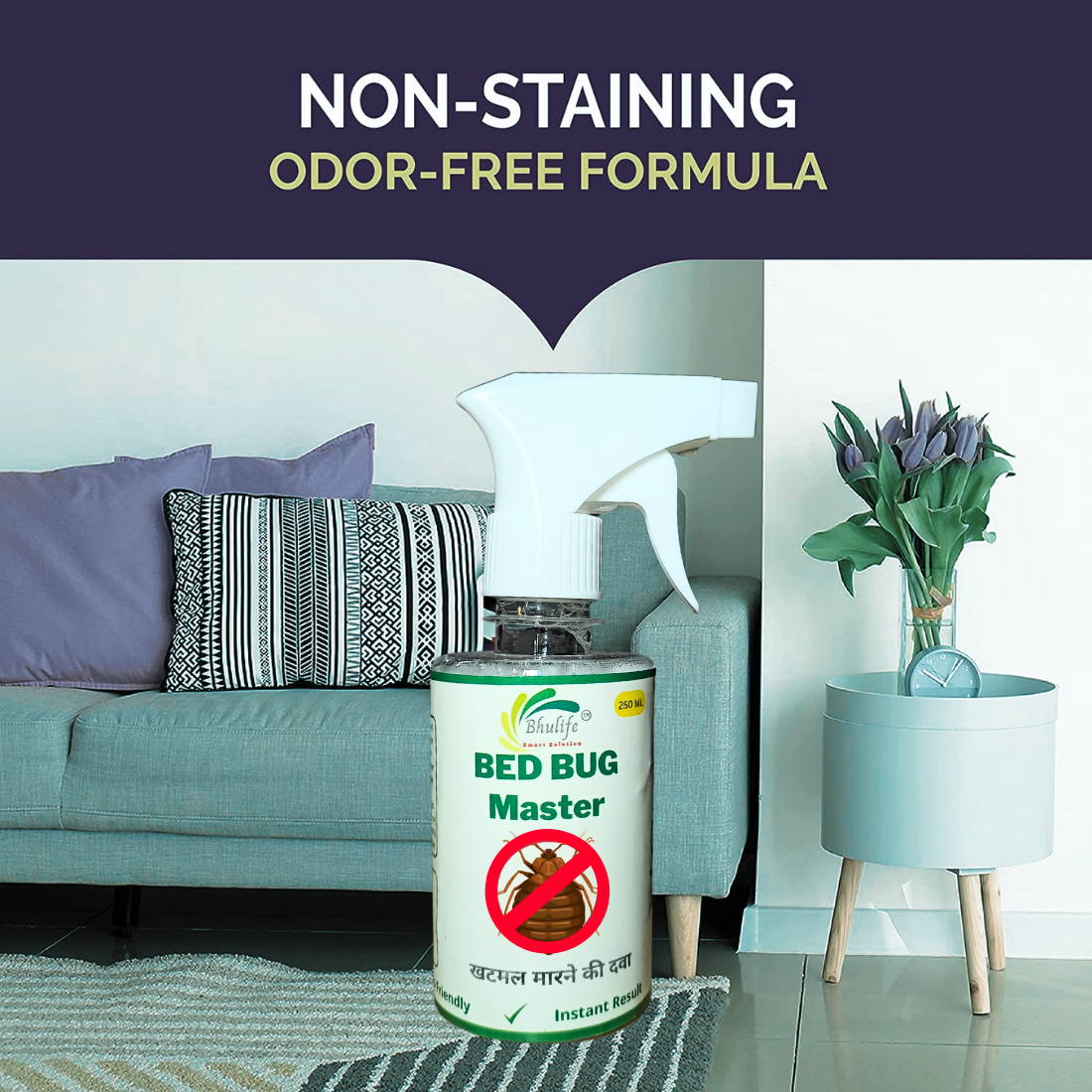 Organic Bedbug Control Spray | No More Bed Bugs | Khatmal Maar 250MLx3