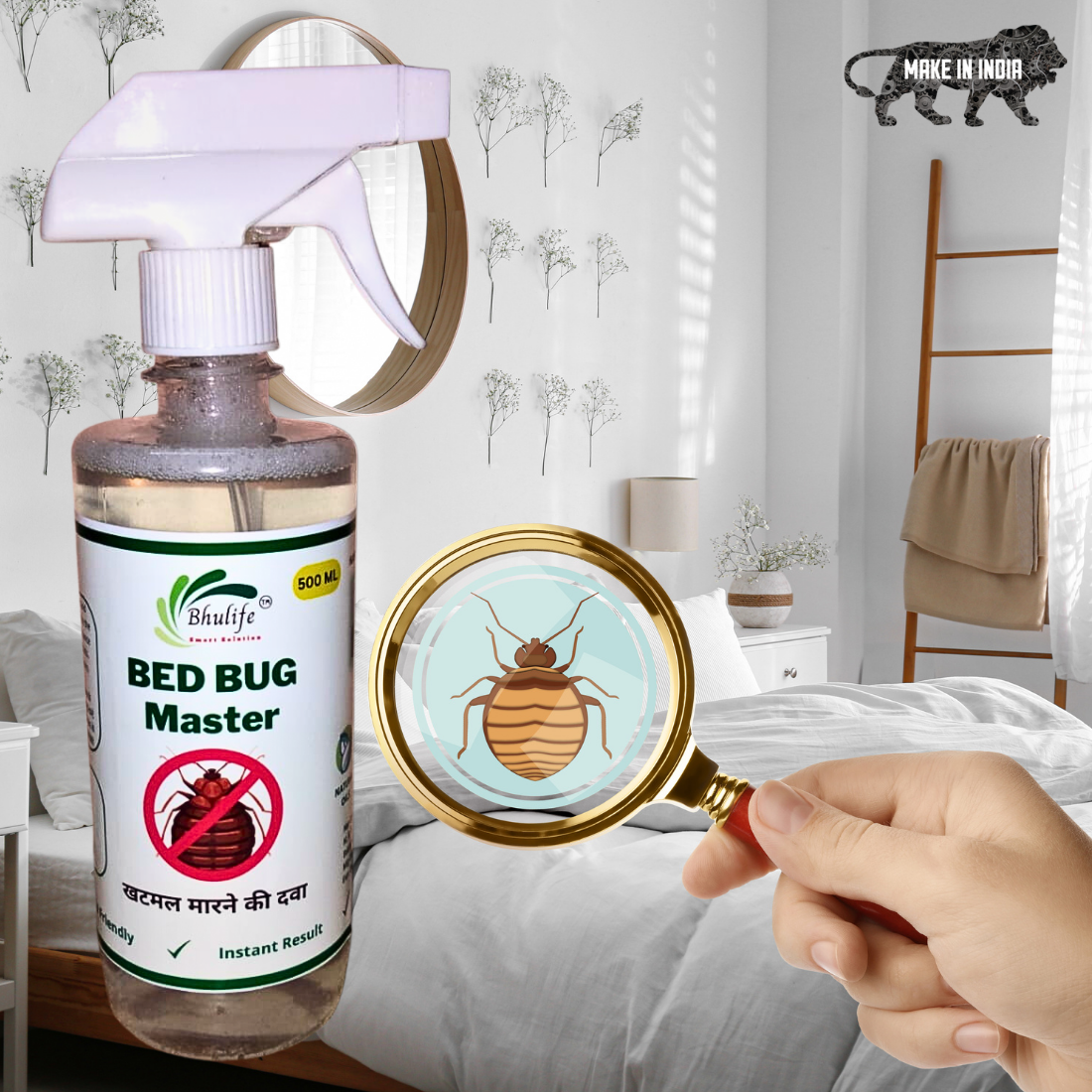 BedBug Eliminator | Khatmal Maar Spray Eco Friendly | खटमल मारने का स्प्रे 500MLX1