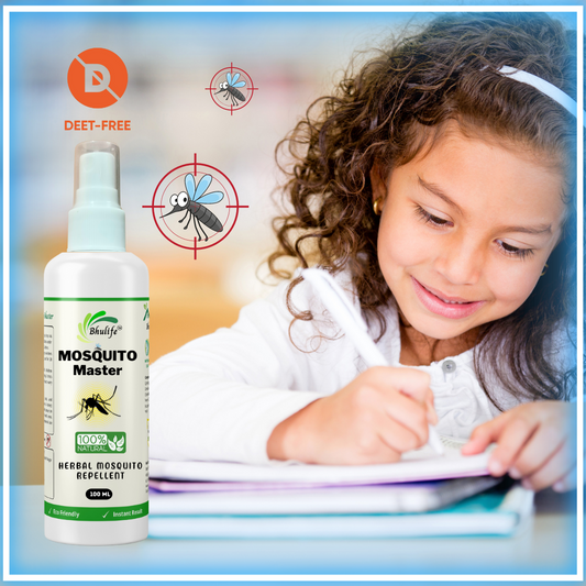 Bhulife Herbal Mosquito Repellent Spray | 100% Natural & Non-toxic | 100MLx1