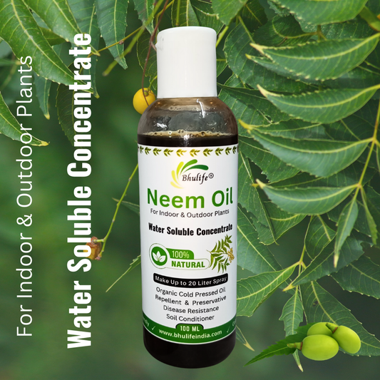 Bhulife Organic Neem Oil for Plants 100MLx2 | Make 20 Liter Neem Spray