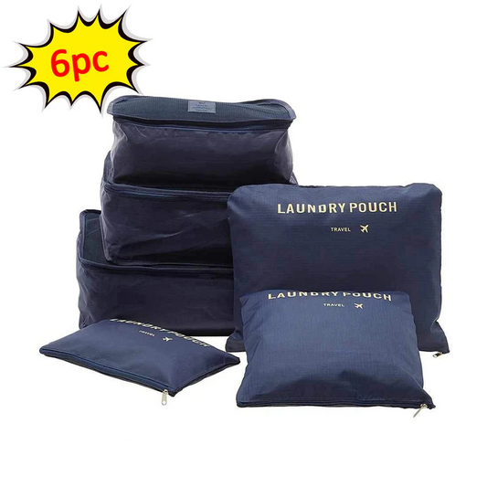 PrettyBUYERS Cloth Organizer Pouch Laundry Zipper Bags (6 pcs)