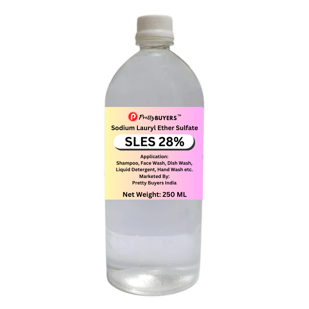 PrettyBUYERS SLES Liquid Sodium Lauryl Ether Sulphate cleansing, emulsifying agent Liquid 250MLx1