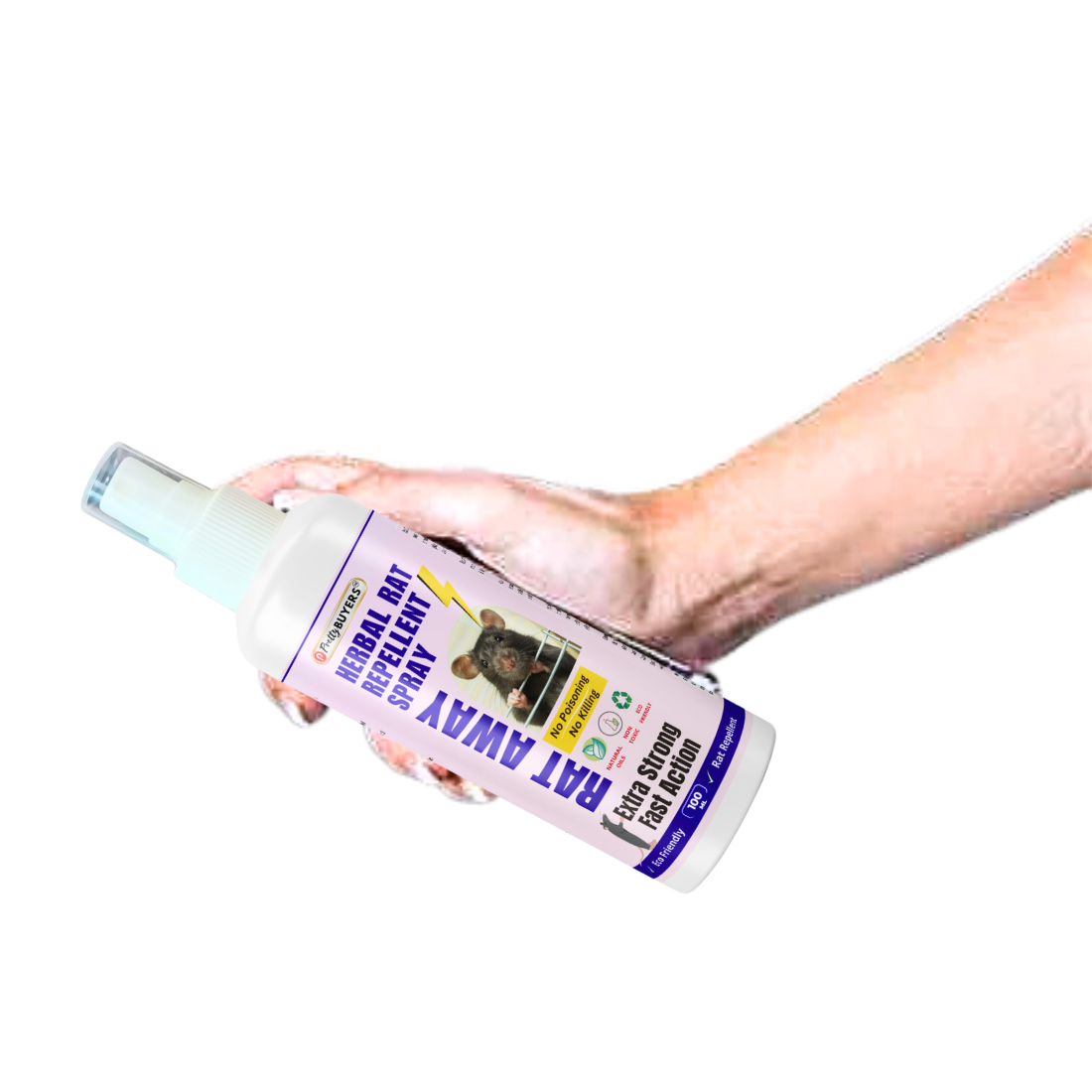 PrettyBUYERS Rat Away Spray | Herbal Rat Repellent Spray For Home & Offices | 100MLx2 (Pack of 2)
