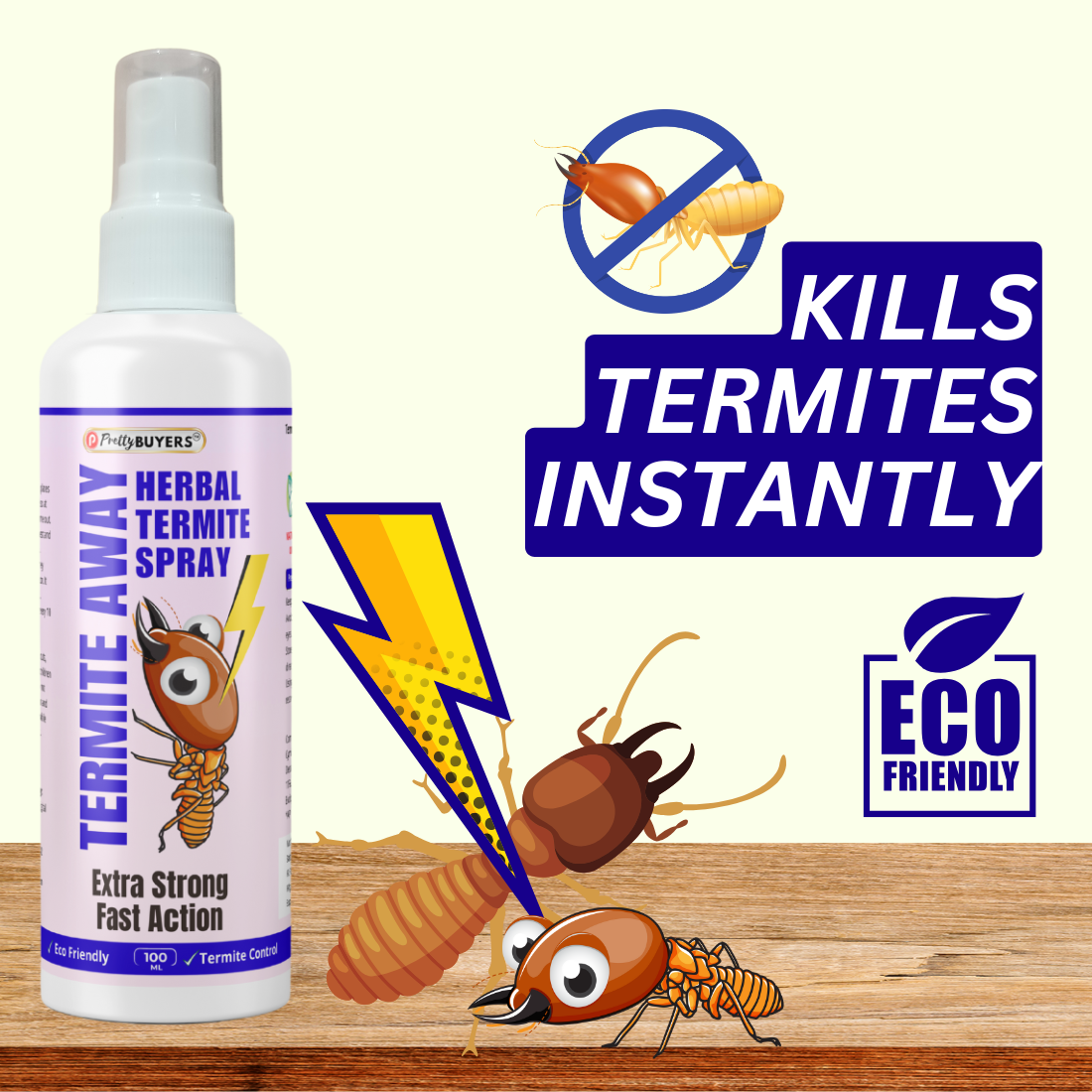 PrettyBUYERS Herbal Termite Killer Spray | Most effective 100 ML