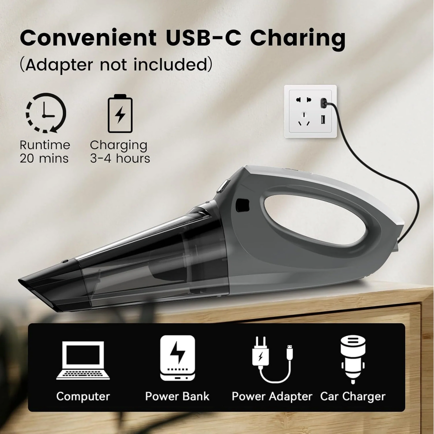 New Handheld 2 in 1 Vacuum Cleaner
