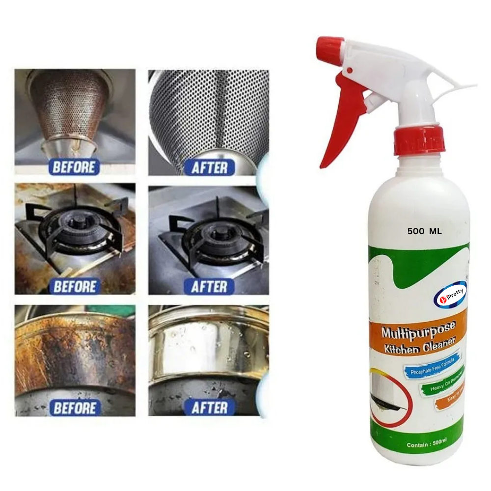 iPRETTY Kitchen Oil and Grease Stain Remover Cleaner Spray 500 ml