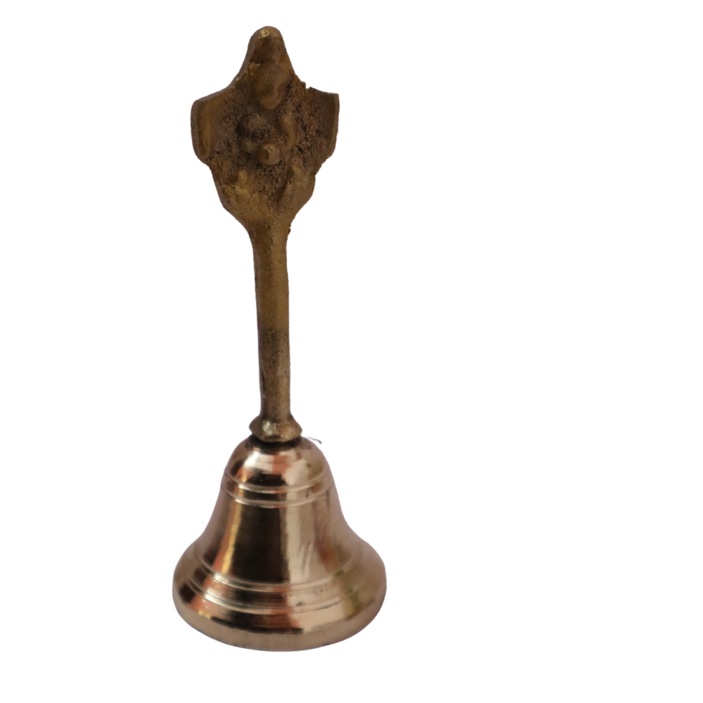 Traditional Brass Garuda Ghanti for Pooja | Pital Hand Bell for Pooja Weight 178g