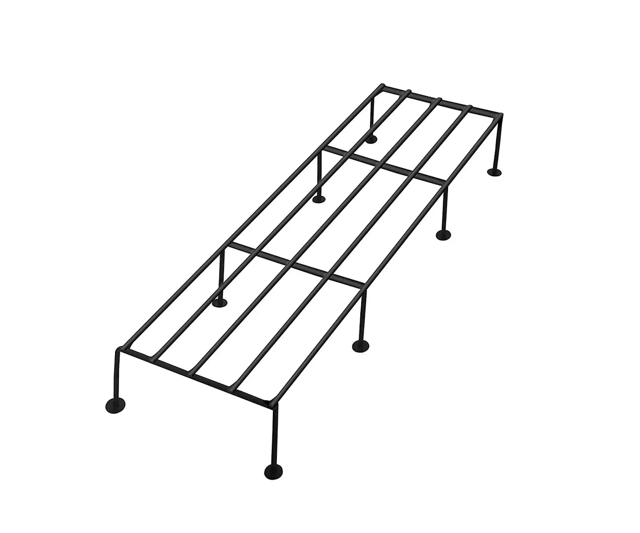 Black Rectangular Plant Stand/Pot Stand - 24 inches | Outdoor Plant Stand | (Set of 1)
