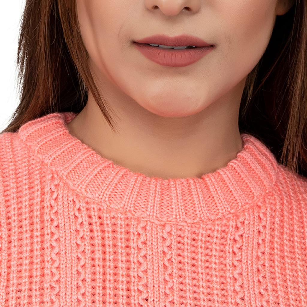 Women's Woolen Solid Full Sleeves Cardigan