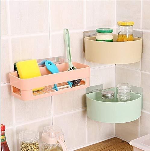 Plastic Triangle Wall Mount Storage Basket (Number of Shelves - 5) Combo Pack