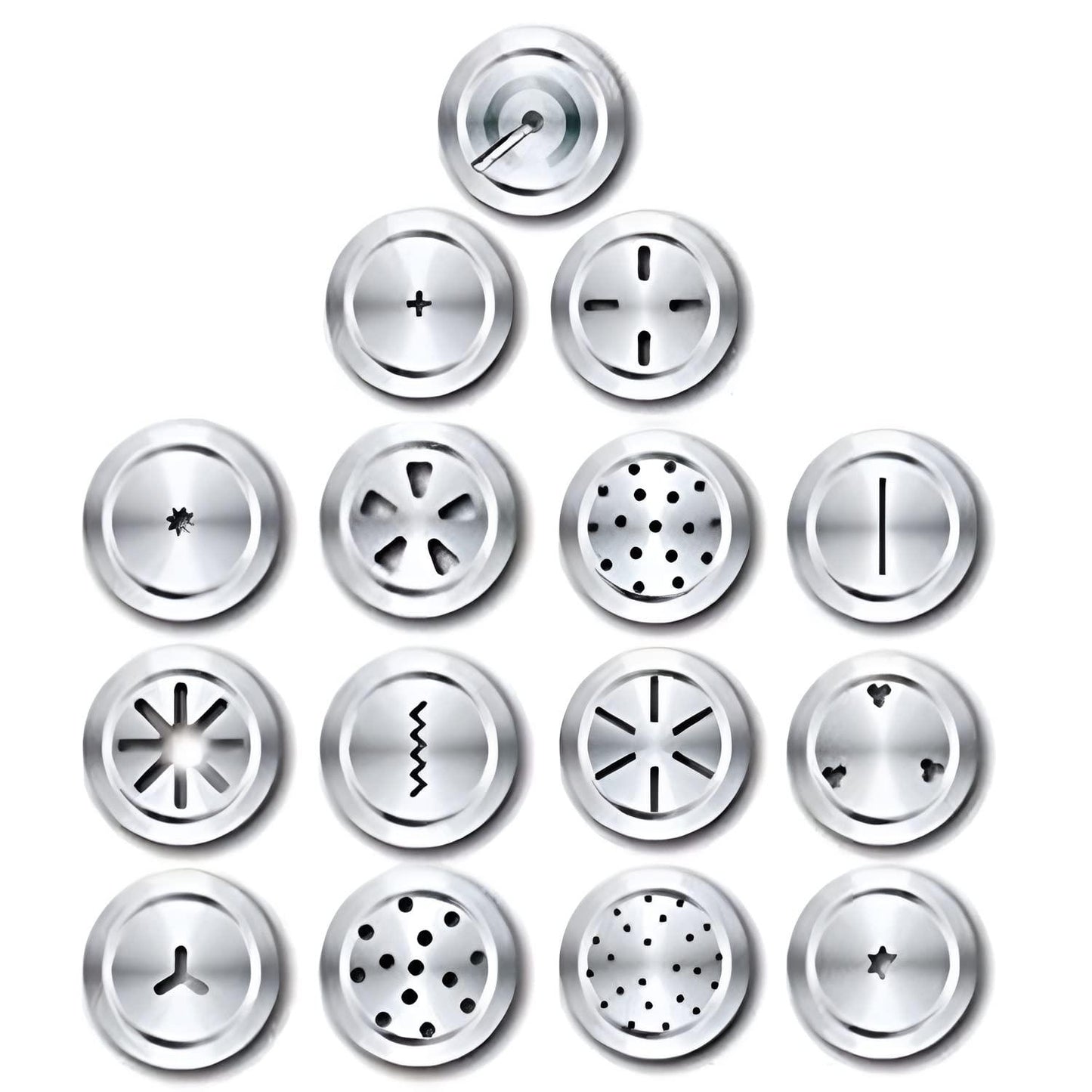 iPretty Stainless Steel Kitchen Press with 15 Different Types of Jalies, Murukku Maker/Bhujiya Maker/Cookies/Namkeen/Noodles/Chakali Maker/Sev Maker/Farsan Maker/Gathiya Maker