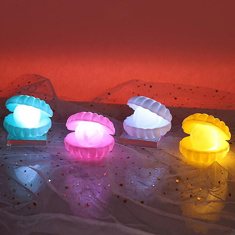 Mini Led Pearl Shell Night Lights (Pack Of 2)