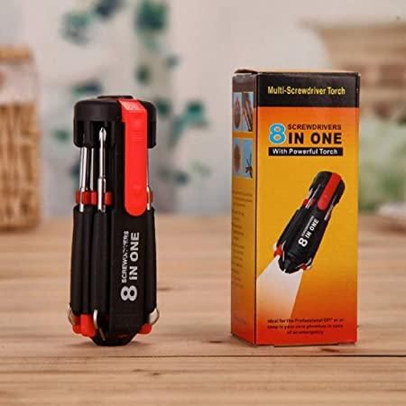 Screw Driver-Multi Screwdriver with LED Portable Torch