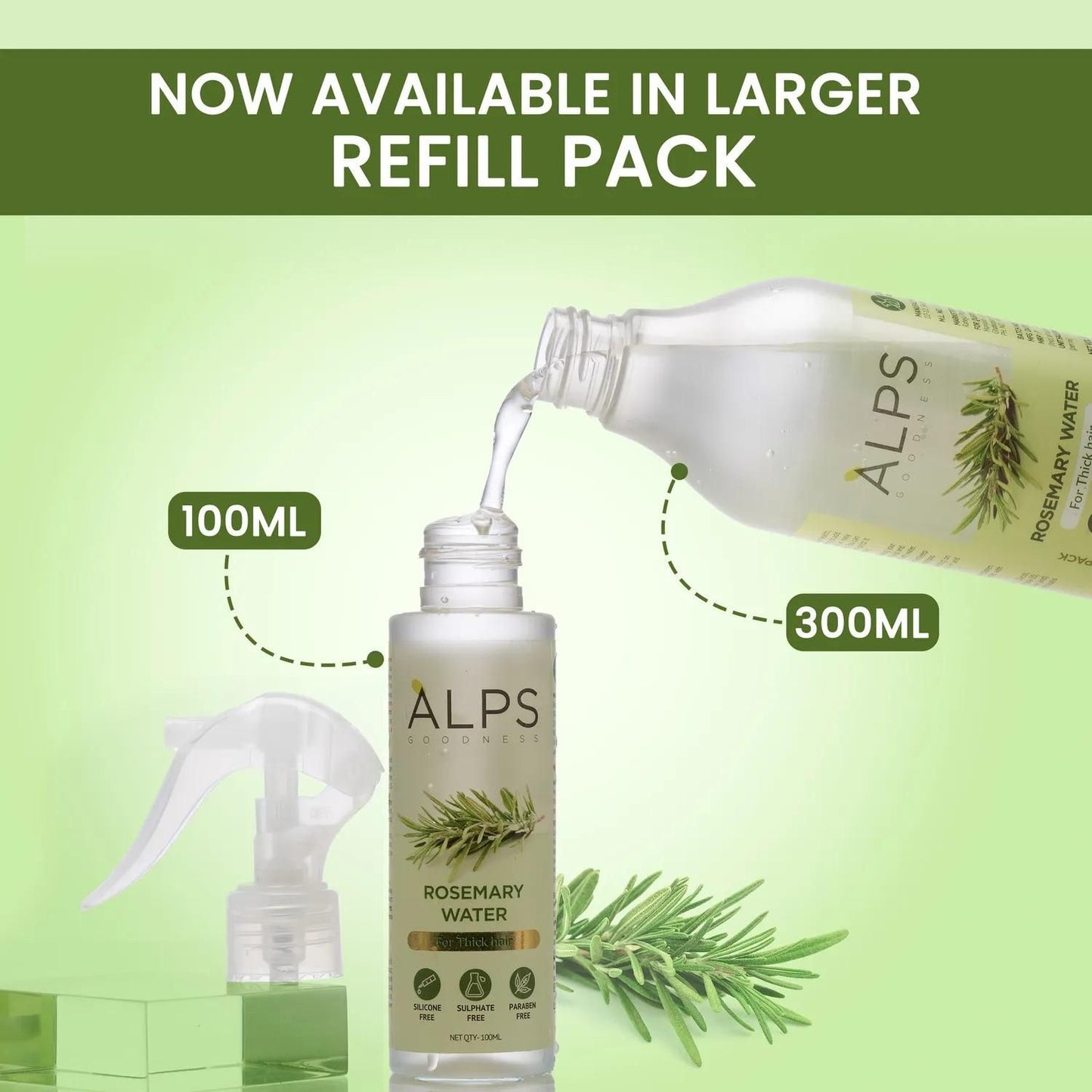 Rosemary Water Hair Spray For Regrowth (Pack of 2)