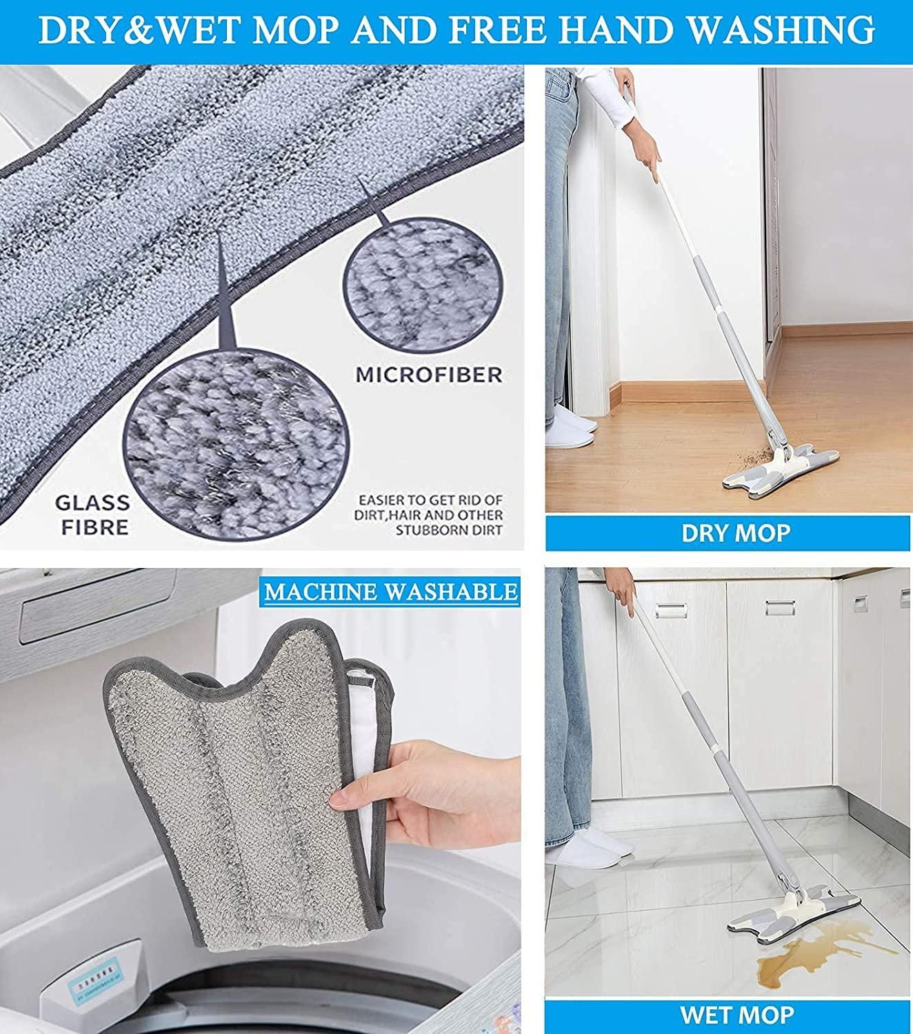 360 Degree Dry Wet Floor Mop Home Kitchen