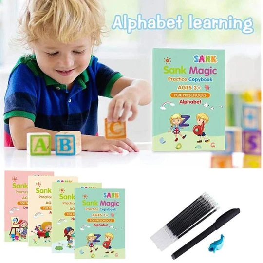 Magical Handwriting Book (Set of 4 with Pen Set)