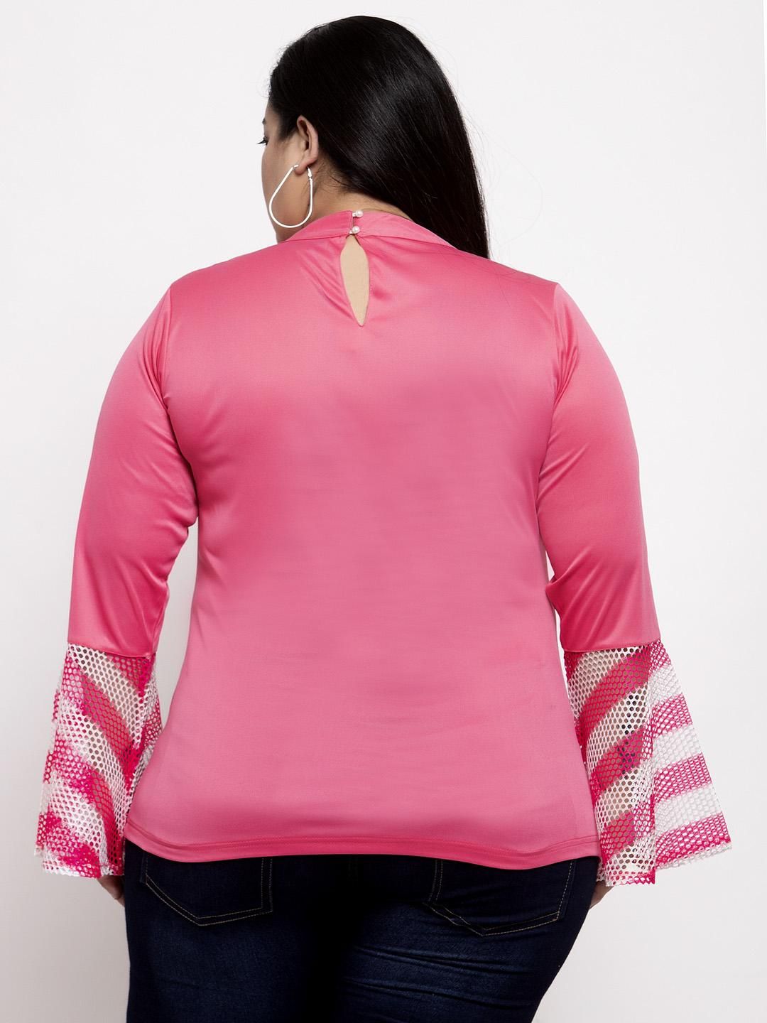 Flambeur Women's Plus Size Hosiery Solid Tops