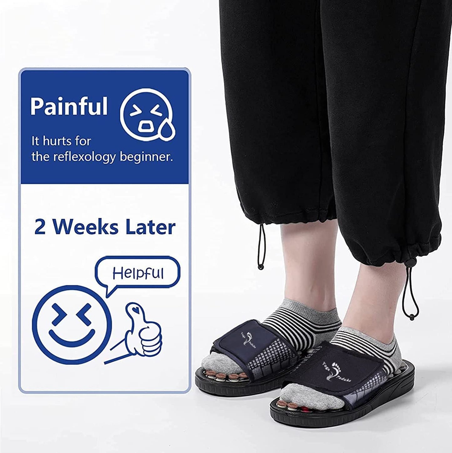 Acupressure Foot Relaxer Massager Slipper With 3 Pair Socks