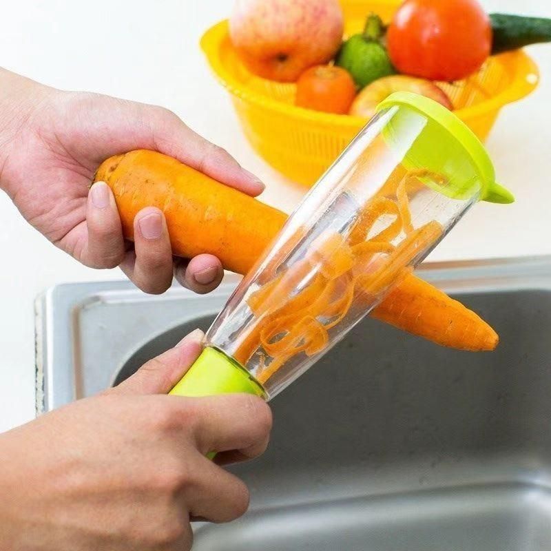 iPretty Peeler-Multifunction Kitchen Vegetable ,Fruit No Mess Peeler With Storage Container