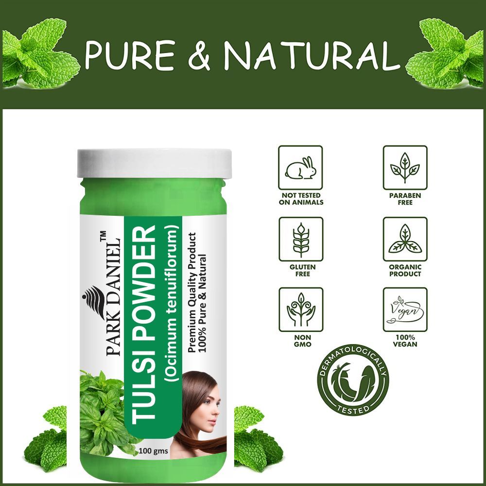 Park Daniel Pure & Natural Tulsi Powder & Reetha Powder Combo Pack of 2 Bottles of 100 gm (200 gm )