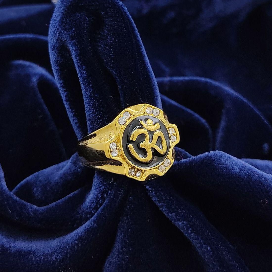 Latest Fancy Men's Gold Plated Finger Ring