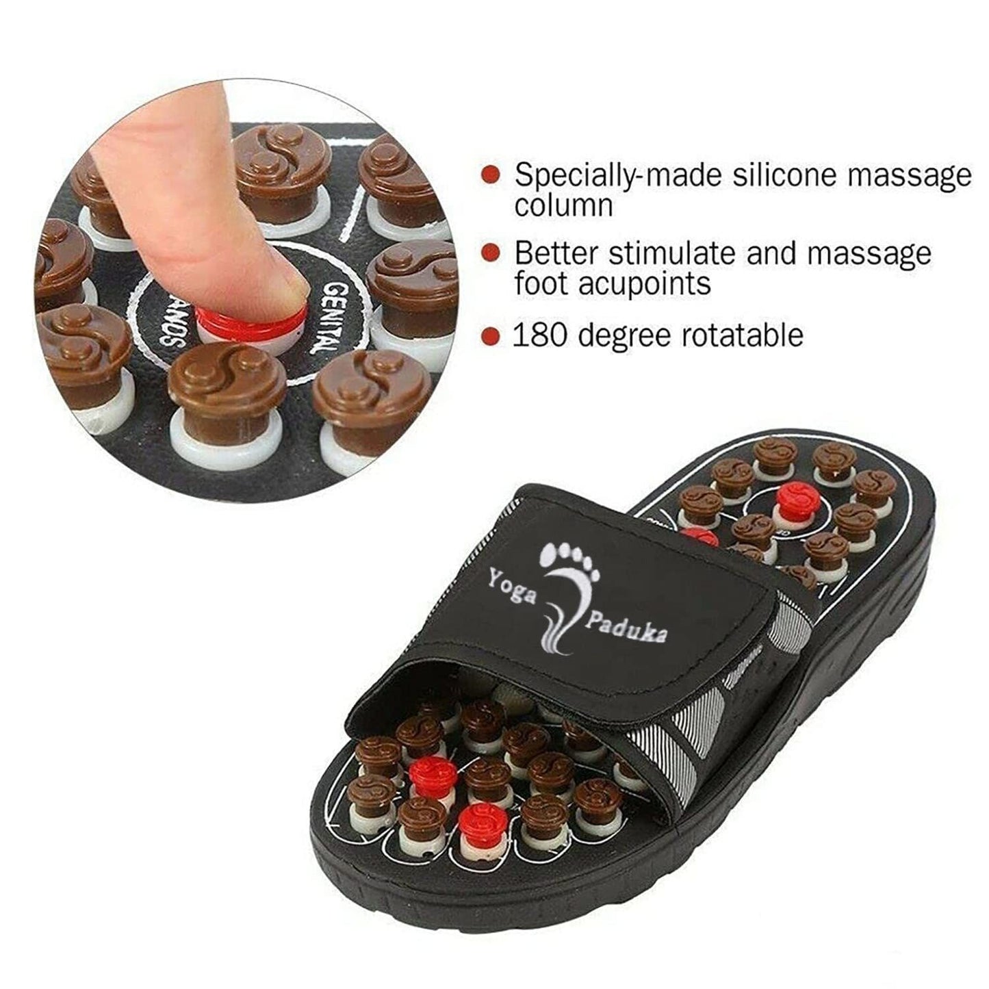 Acupressure Foot Relaxer Massager Slipper With 3 Pair Socks