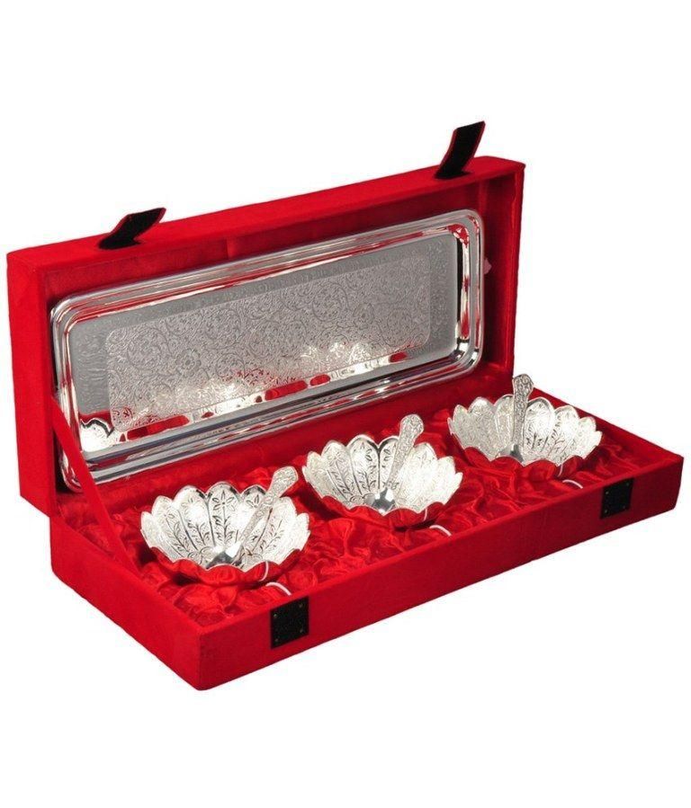 Gift Set - Silver Bowls & Tray Sets