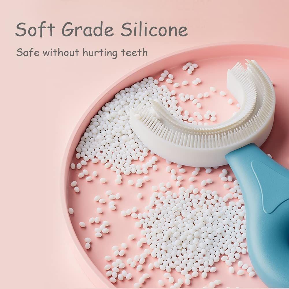 Brush-U Shaped Toothbrush for Kids Silicone Infant Toothbrush