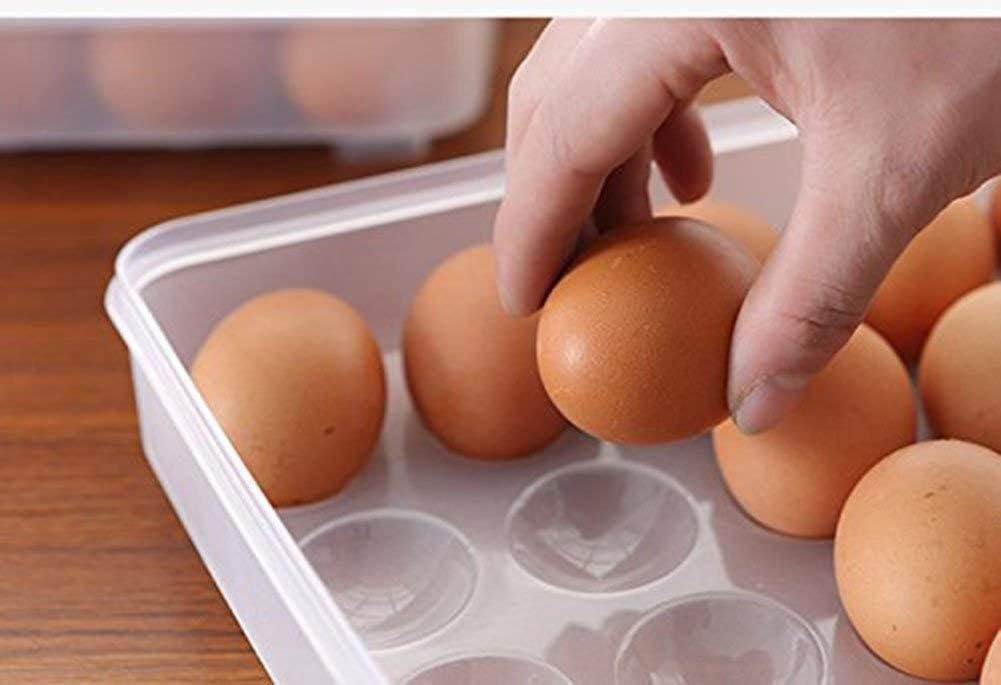 Transparent 24 Grid Egg Storage Airtight Container Tray (Pack of 1)