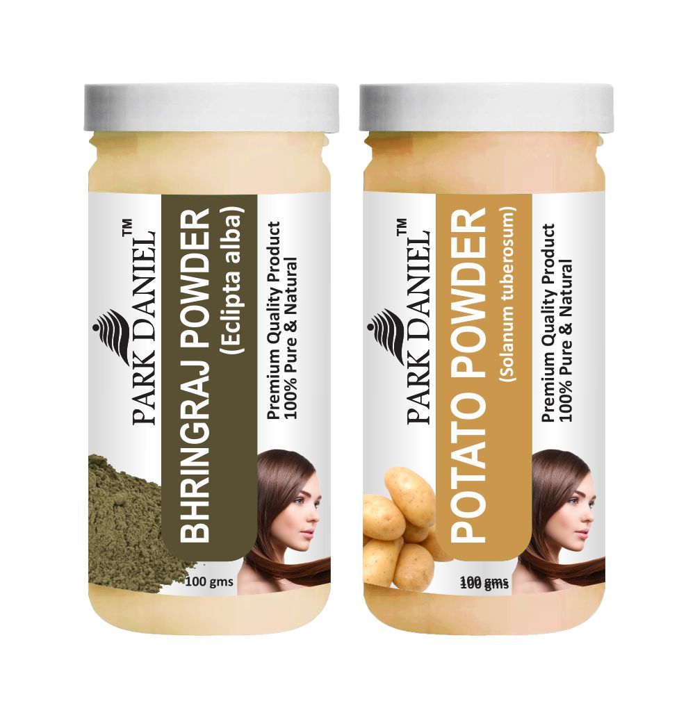 Park Daniel Bhringraj Powder & Potato Powder Combo pack of 2 Jars of 100 gms(200 gms)