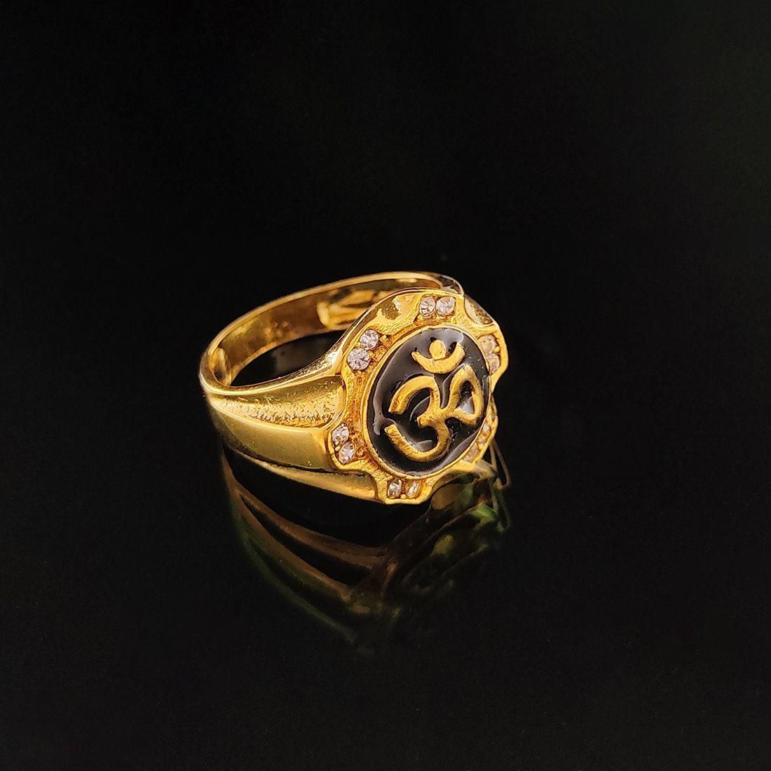 Latest Fancy Men's Gold Plated Finger Ring