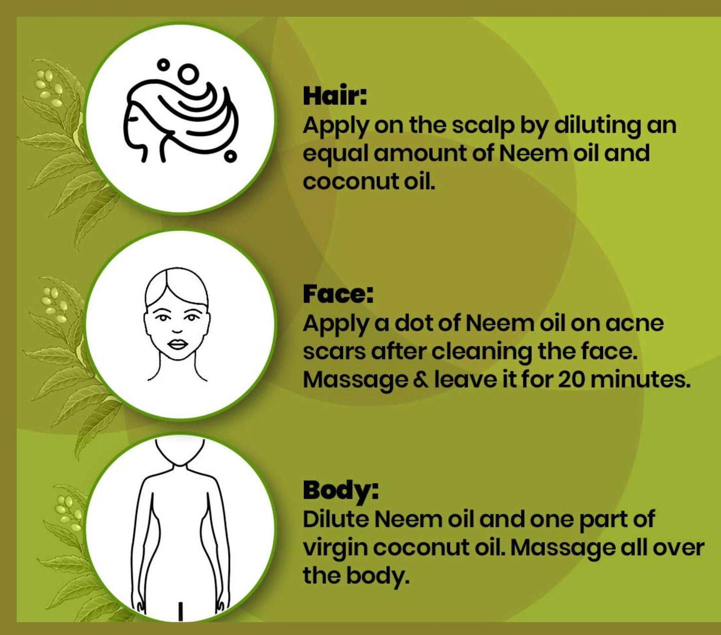 Oilanic Premium Moringa Oil, Neem Oil & Walnut Oil Combo pack of 3 bottles of 100 ml(300 ml)