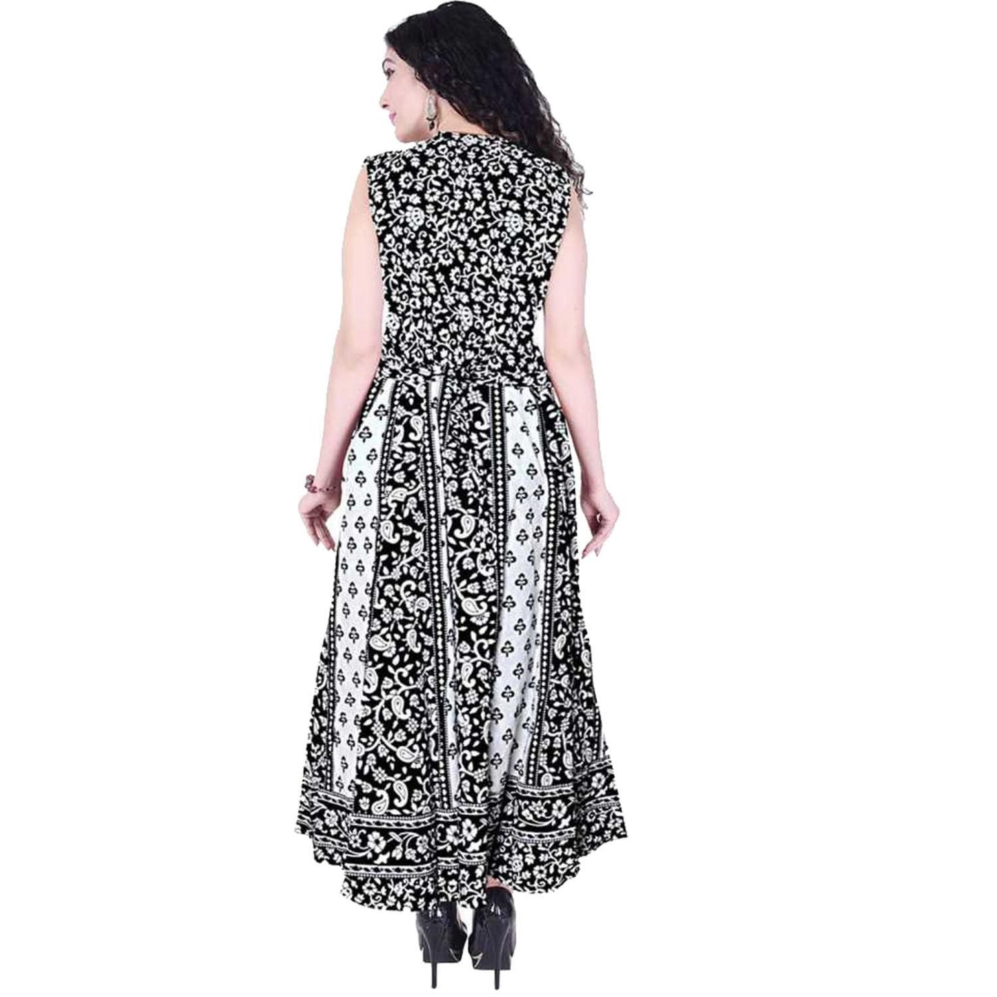 Latest Cotton Jaipuri Printed Floor Length Kurti