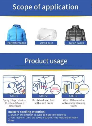 Stain Remover Spray- Laundry dry cleaning agent spray for cloth cloth stain remover spray wash less 200 Ml