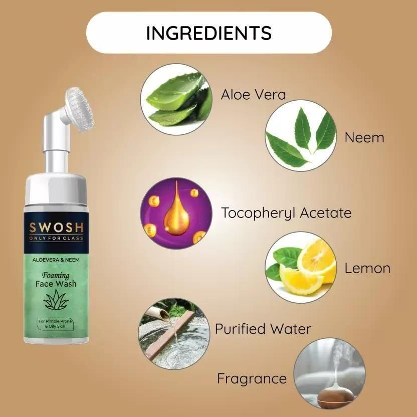 SWOSH Face Wash And Serum Combo